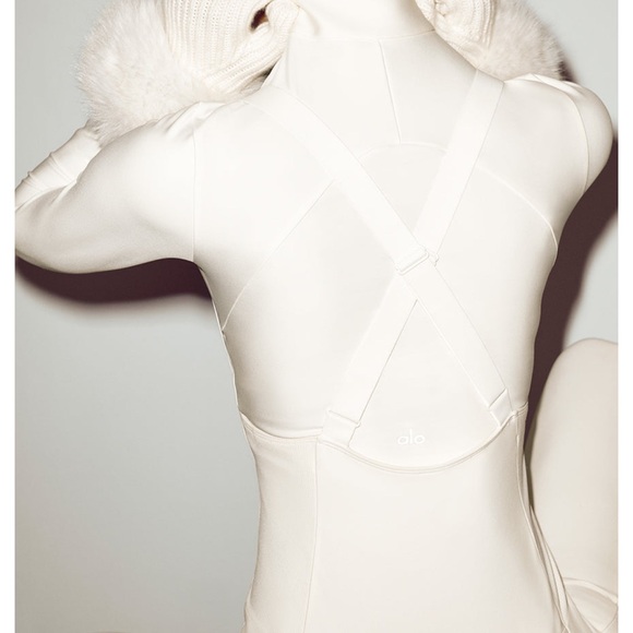 ALO white ski bib - Picture 4 of 5